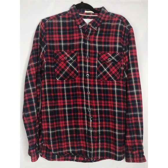 Denim & Flower Other - Denim & flower l slim fit red plaid button down Denim & Flower Other - Denim & flower l slim fit red plaid button down